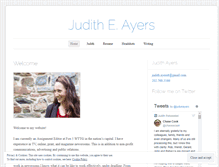 Tablet Screenshot of juditheayers.com